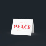 Tarjeta Festiva Foto de caballo de Dala de la Paz Escandinava<br><div class="desc">Esta elegante tarjeta de vacaciones plegada para Navidades presenta un mensaje de paz en el frente con su foto favorita y un mensaje de actualización familiar más largo dentro. El diseño inspirado en el arte folclórico escandinavo es festivo y moderno en blanco y rojo limpio y en personalizable completo.</div>