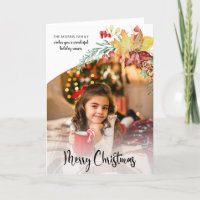 Foto de caligrafía botánica de invierno festivo