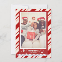 Tarjeta Festiva Foto de Candy Cane