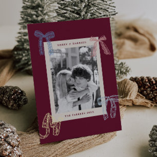 Tarjeta Festiva Foto de cinta de encaje