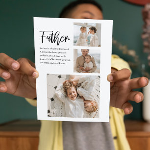 Tarjeta Festiva Foto De Collage Moderna Con El Regalo De Mejor Cit