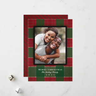 Tarjeta Festiva Foto de colocación de Navidades clásicos