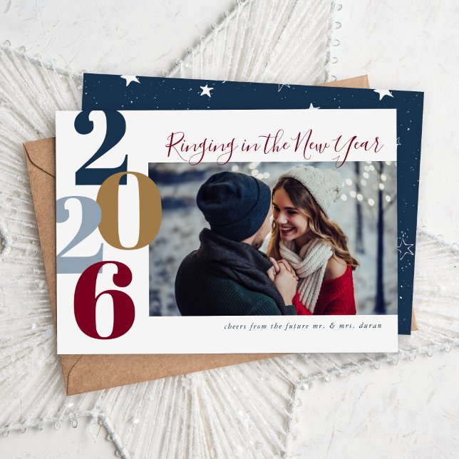 Tarjeta Festiva Foto de compromiso de año nuevo (Subido por el creador)