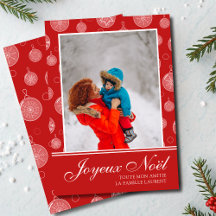Foto de decoración de Joyeux Noël Navidades rojos