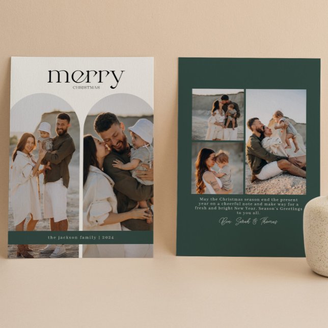 Tarjeta Festiva Foto de Doble Arco Verde Bosque (Subido por el creador)