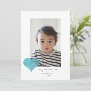 Tarjeta Festiva Foto de El día de San Valentín moderno de Blue Pai