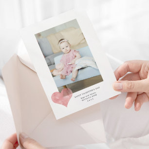 Tarjeta Festiva Foto de El día de San Valentín moderno del corazón
