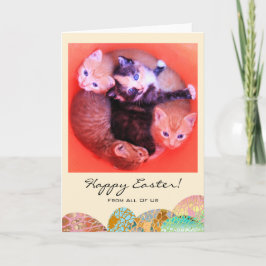 Tarjeta Festiva Foto de encargo Pascua feliz todos nosotros