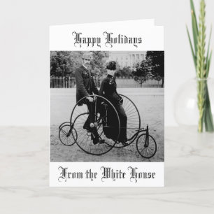 Tarjeta Festiva Foto de época en la Casa Blanca