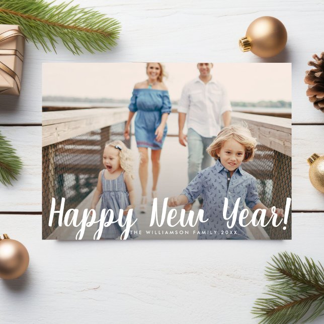 Tarjeta Festiva Foto de familia de encargo moderna simple de la (Subido por el creador)
