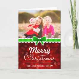 Tarjeta Festiva Foto de familia de Personalizados de fondo de Boke