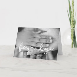 Tarjeta Festiva Foto de familia Inspiradora con guión corto