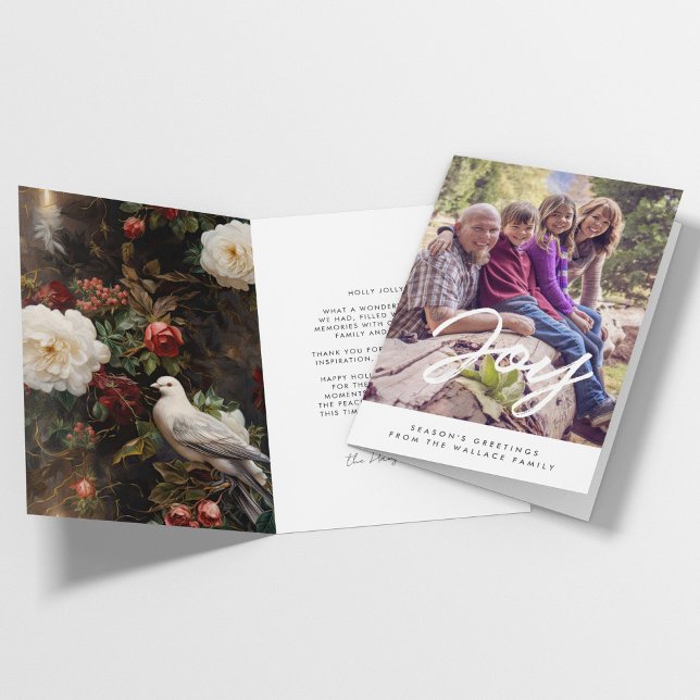 Tarjeta Festiva Foto de familia inspiradora moderna de alegría (Subido por el creador)