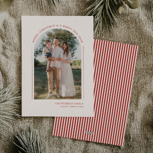 Tarjeta Festiva Foto de familia moderna y elegante