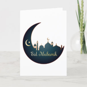Tarjeta Festiva Foto de felicitación familiar de Eid Mubarak