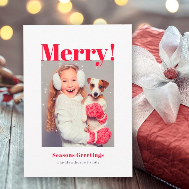 Tarjeta Festiva Foto de feriado de Merry (Subido por el creador)