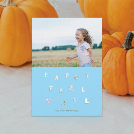 TARJETA FESTIVA FOTO DE FESTIVE FONT FALL