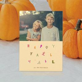 TARJETA FESTIVA FOTO DE FESTIVE FONT FALL
