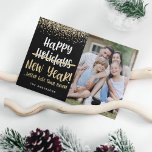 Tarjeta Festiva Foto de Funny Feliz Año Nuevo<br><div class="desc">¡Esta tarjeta graciosa seguramente sonríe! La fotografía tiene fines ilustrativos y puede cambiarse a una de las tuyas.</div>