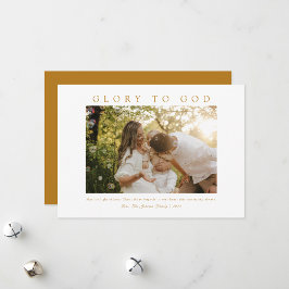 Tarjeta Festiva Foto de Gloria mínima cristiana a Dios