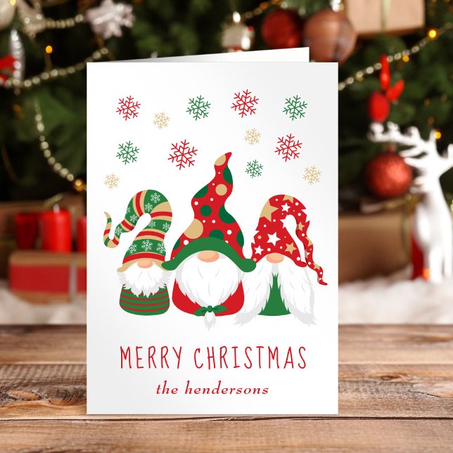 Tarjeta Festiva Foto de Gnomes navideños de Feliz (Subido por el creador)