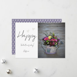Tarjeta Festiva Foto de guión moderno del día de San Valentín