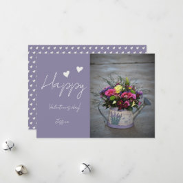 Tarjeta Festiva Foto de guión moderno del día de San Valentín