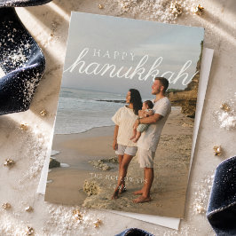 Tarjeta Festiva Foto de Hanukkah de Modern Family Feliz