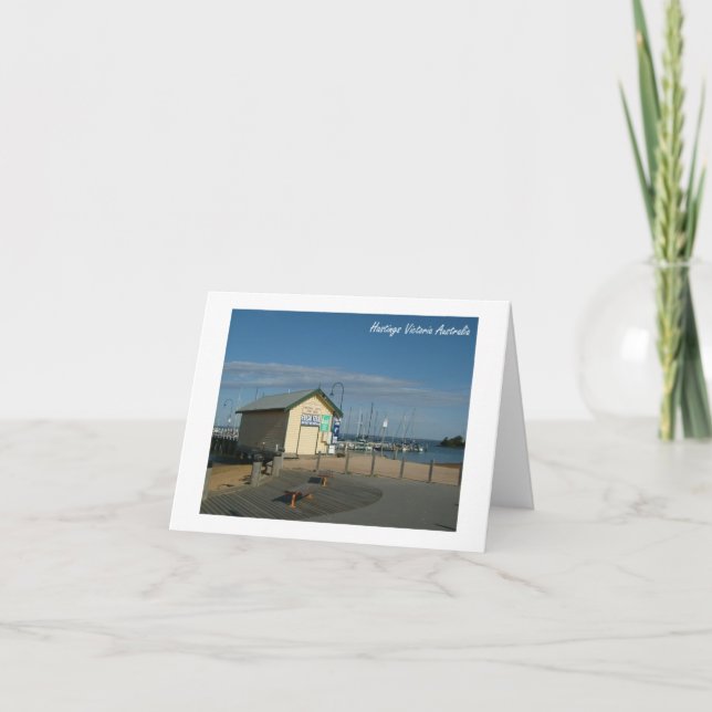 Tarjeta Festiva Foto de Hastings (Anverso)