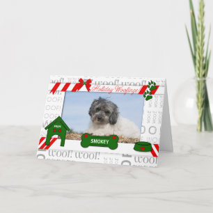 Tarjeta Festiva Foto de Horz, Mascota de Woofings durante la festi