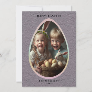 Tarjeta Festiva Foto de Huevo de Pascua