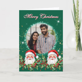 Tarjeta Festiva Foto de Jolly Santa Clause