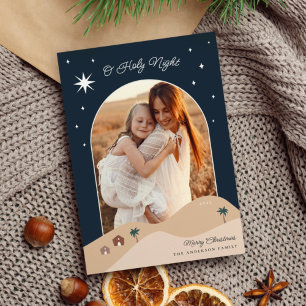 Tarjeta Festiva Foto de la estrella de Belén