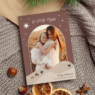Tarjeta Festiva Foto de la estrella de Belén