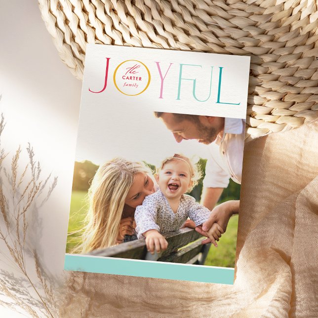 Tarjeta Festiva FOTO DE LA FAMILIA 2024 moderno elegante JOYFUL co (Subido por el creador)