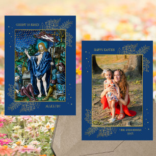 Tarjeta Festiva Foto de la familia católica cristiana religiosa de