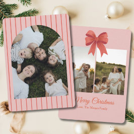 Tarjeta Festiva Foto de la familia de bandas preampables Bow con a