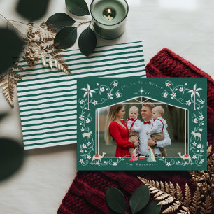 Tarjeta Festiva Foto de la familia de la escena de la Natividad re