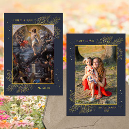 Tarjeta Festiva Foto de la familia de la resurrección de Jesús de 