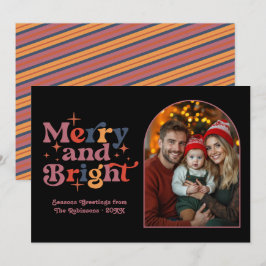 Tarjeta Festiva Foto de la familia de Navidades de Twilight Mistle