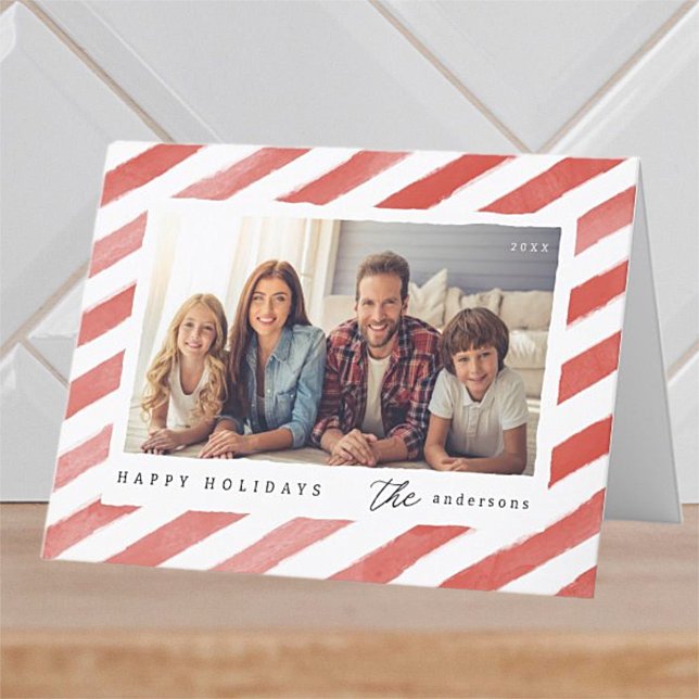 Tarjeta Festiva Foto de la familia de Navidades de vacaciones feli (Subido por el creador)