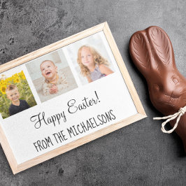 Tarjeta Festiva Foto de la familia Happy Easter