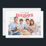 Tarjeta Festiva FOTO DE LA FAMILIA moderna de tipografía mínima ro<br><div class="desc">por kat massard >> kat@simplysweetPAPERIE.com <<< Enviar y un mensaje especial extra con estilo y pizzería este año... Personalizado con tus detalles y fotos mis modernos productos de vacaciones seguro que destacarán de la ráfaga de saludos que tus amigos y familia recibirán esta temporada y harán un recuerdo especial que...</div>