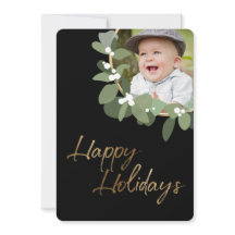 Foto de la familia personalizado Modern Wreath Hap