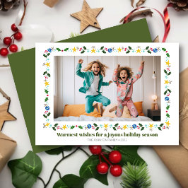 Tarjeta Festiva Foto de la frontera festiva