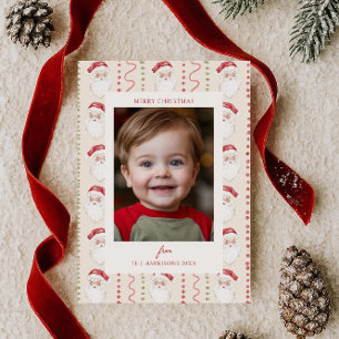 Tarjeta Festiva Foto de la guerra de los Navidades Red Bow