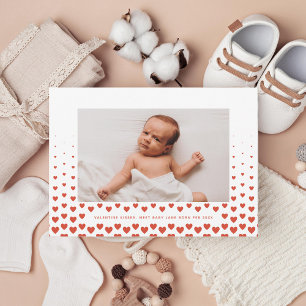 Tarjeta Festiva Foto de la San Valentín de gradiente cardíaco