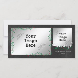 Tarjeta Festiva Foto de las BENDICIONES del Swag de la baya del