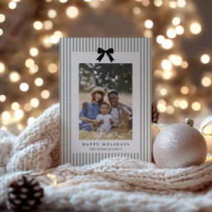 Tarjeta Festiva Foto de lazo elegante