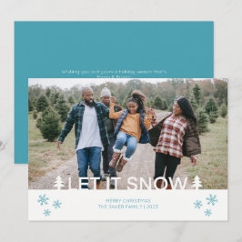 Tarjeta Festiva Foto de Let It Snow
